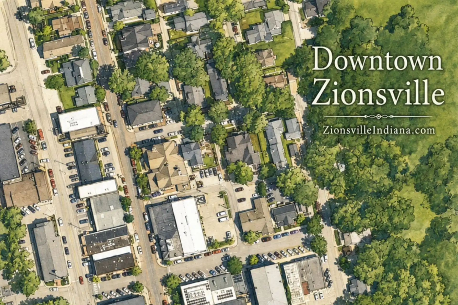 Downtown Zionsville Map