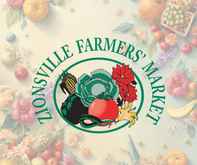 Zionsville Farmers Market on Main Street in downtown Zionsville